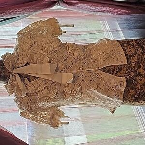 NEW Johnny Was - Vintage Small NWT Joystick Crochet Beige Cardigan